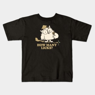 HOW MANY LICKS? - 2.0 Kids T-Shirt